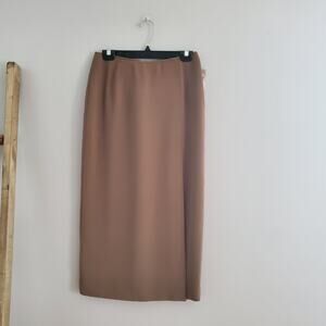 Talbots Petites Beige Long Pencil Skirt Size 6P
